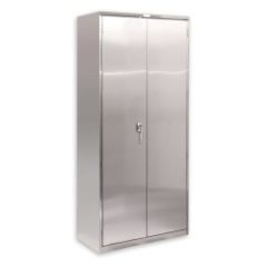 Pucel HDSC-SS-3678-24-4 Heavy Duty Stainless Steel Storage Cabinet w/ 4 Shelves, 36" x 78" x 24"