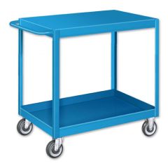 Pucel SCF-1828-2-C5 Flat Top Stock Cart with 2 Shelves, 18" x 28" x 36"