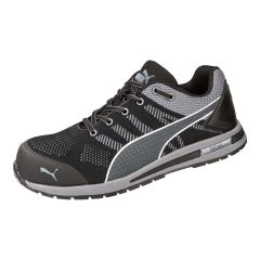 PUMA Safety Elevate Static Dissipative Men's Low Knit Safety Shoe, Black/Blue (Pair)