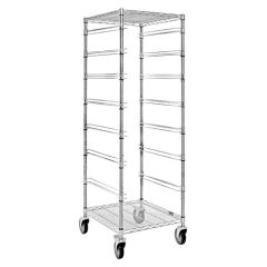 Quantum BC212469M Bin Cart with 7 Rails, 21" x 24" x 69"