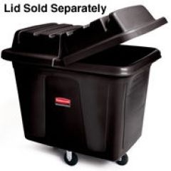 Rubbermaid 4608 Cube Truck, Black, 38" x 26" x 28"