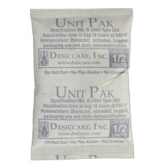 SCS 1/2PLDES550 Desiccant in Tyvek® Pouch, 1/2 Unit (Pail of 550)