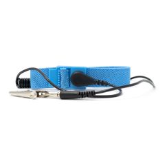 StatPro Adjustable Blue Elastic Wrist Strap with 4mm Snap