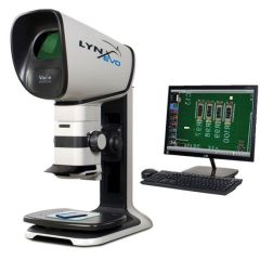 Vision Engineering LES06 Lynx EVO Eyepiece-less Inspection Microscope with Ergo Stand, LED Ring Light & 360° Viewer