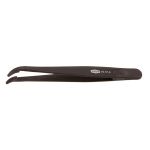 Aven Tools 18514 2AB Plastic Tweezers with 35° Curved, Round Tips, 4.5" OAL