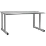 CleanPro® Stainless Steel Cantilevered Workbench with Stainless Steel Work Surface, 24" x 24"