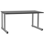 BenchPro™ Dewey Series Stainless Steel Cantilevered Workbench with 1" Phenolic Resin Work Surface