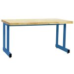 BenchPro™ Dewey Series Cantilevered Workbench with 1.75" Lacquered Maple Butcher Block Work Surface