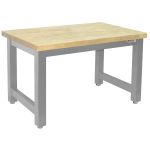 BenchPro™ Harding Series Heavy-Duty Workbench with 1.75" Lacquered Maple Butcher Block Work Surface