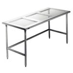 Eagle Stainless Steel Cleanroom Table with Perforated Top