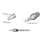 Through-Hole Desoldering Tip, 0.6 x 1.4mm