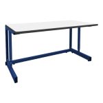 Production Basics C-Leg Workstation with Laminate Work Surface