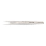 StatPro 3-SA-SP Economy Precision Anti-Magnetic Stainless Steel Tweezer with Straight, Sharp, Very Fine Pointed Tips, 5" OAL