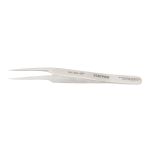 StatPro 5A-SA-SP Economy Precision Anti-Magnetic Stainless Steel Tweezer with 10° Offset, Very Fine Pointed Tips, 5" OAL