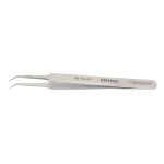 StatPro 5B-SA-SP Economy Precision Anti-Magnetic Stainless Steel Tweezer with 45° Bent, Tapered, Very Fine Pointed Tips, 5" OAL