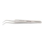 StatPro 7B-SA-SP Economy Precision Anti-Magnetic Stainless Steel Tweezer with 55° Curved, Serrated, Fine Pointed Tips, 5" OAL