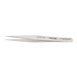 StatPro AA-SA-SP Economy Precision Anti-Magnetic Stainless Steel Tweezer with Straight, Medium Pointed Tips, 5" OAL