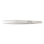 StatPro AC-SA-SP Economy Precision Anti-Magnetic Stainless Steel Tweezer with Straight, Blunt, Strong Pointed Tips, 5" OAL