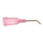 Techcon TE720050B45PK TE Series 45° Bent Dispensing Tips, 0.5", 20 Gauge, Pink