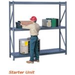 Tennsco BU-482472CS Bulk Storage Racks w/ Corrugated Steel Decking Starter Unit, 48" x 24" x 72"