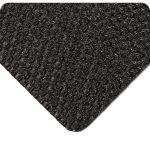 Wearwell 480 Abrasive Coated Kushion Walk Mat, Black, Unslotted