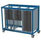 CSPS6036 Solder Pallet Cart, 36 Slots, 24" x 60" x 49"