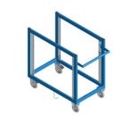 CWOT3676 Open-Style Welded Stencil Cart, 36" x 37" x 76"