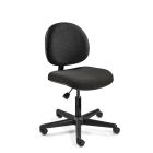 Bevco V4007HC Lexington Desk Height Chair with Black Nylon Base and Hard Floor Casters, Black Fabric