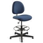 Bevco V850S Lexington Bench Height ESD Chair with Black Nylon Base, Fabric