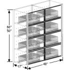 DMS 5497 Tape & Reel Storage Desiccator Cabinet, 8 Doors, 17" x 48" x 66"