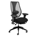 ergoCentric tCentric Hybrid&trade; Task Chair with Mesh Back & Upholstered Seat, Multi-Tilt