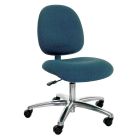 Industrial Seating Series 20M Desk Height ESD Chair with Medium Waterfall Seat & Polished Aluminum Base, Conductive Fabric