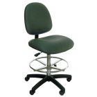 Industrial Seating Series 20W Bench Height Chair with Wide Waterfall Seat & Black Nylon Base, Vinyl