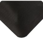 Wearwell 431 Corrugated SpongeCote Mat , Black