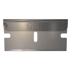 AccuForge AGBL-7009-0000 Gem3&reg; Uncoated & Degreased Single Edge 0.009" Stainless Steel Blades with Steel Backing, 100 pc. Cartridge (Case of 10)