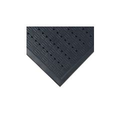 Andersen 371 Cushion Station Indoor Wet/Dry Anti-Fatigue Mat with Drainage Holes, Black