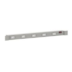 Arlink 4193 Single-Sided 20-Amp Power Beam with 8 Outlets, 42"