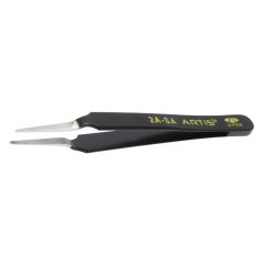 Aven Tools 18049ARS Artis 2A-SA ESD-Safe Stainless Steel Tweezers with Flat Tips, 4.5" OAL