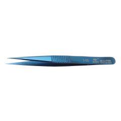 Aven Tools 18853 Blue-Tek 3-SS Stainless Steel Tweezers with Straight, Pointed Tips, 4.76" OAL