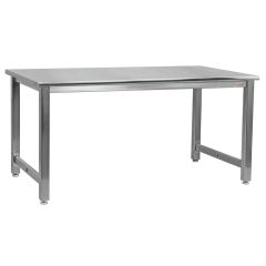 CleanPro® Stainless Steel Workbench with Stainless Steel Work Surface, 24" x 24"