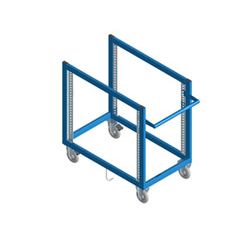 CWOT3658 Open-Style Welded Stencil Cart, 36" x 37" x 58"