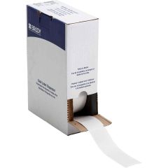 Brady Worldwide BM-34-427 Self-Laminating Vinyl Wire & Cable Labels, White/Clear, 1.5" x 6", Roll of 500