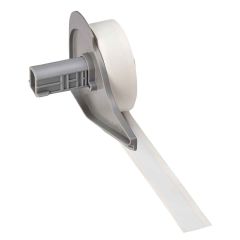 Brady Worldwide M7C-500-581-WT Repositionable Multi-Purpose Vinyl Cloth Label Tape, White, 0.5" x 50' Roll