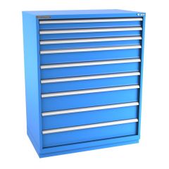 Champion Tool Storage Extra Wide Eye Level Height Cabinet with 258 Compartments & 9 Drawers, 28.5" x 47" x 59.5"