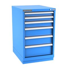 Champion Tool Storage Narrow Width Bench Height Cabinet with 63 Compartments & 6 Drawers, 28.5" x 22.12" x 35.88"