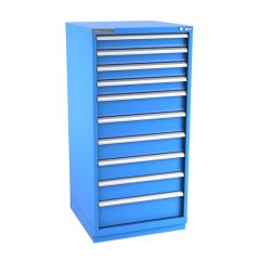 Champion Tool Storage Standard Width Eye Level Height Cabinet with 169 Compartments & 10 Drawers, 28.5" x 28.25" x 59.5"