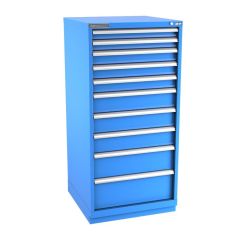 Champion Tool Storage Standard Width Eye Level Height Cabinet with 152 Compartments & 10 Drawers, 28.5" x 28.25" x 59.5"