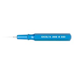 Excelta 260B-ESD &#9733;&#9733;&#9733; Mini-Spatula with Blue Metal Handle & 0.015 Tip, 2.5" OAL