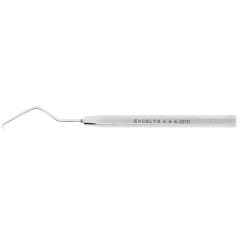 Excelta 331C &#9733;&#9733;&#9733; Stainless Steel Probe with 35&deg; Curved, Short, Mini Fine Tip, 3.0" OAL