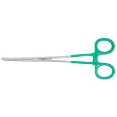 Excelta 40PH &#9733;&#9733; Locking Hemostat with Vinyl Coated Handles & 30&deg; Curved, Serrated Jaw, 8.0" OAL 